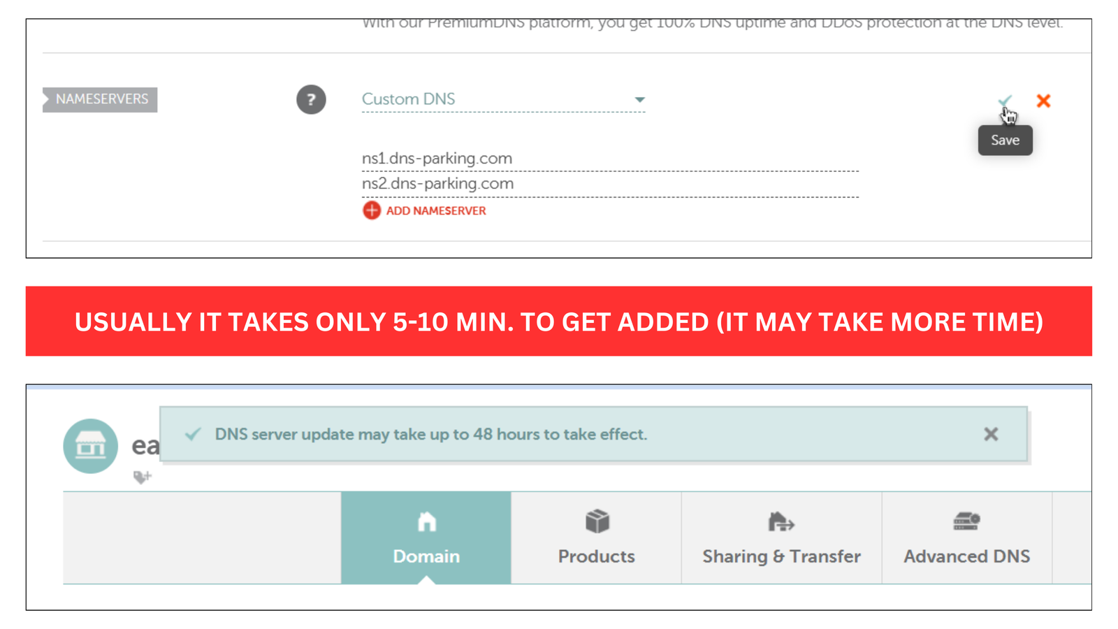 verify namecheap nameserver from hostinger