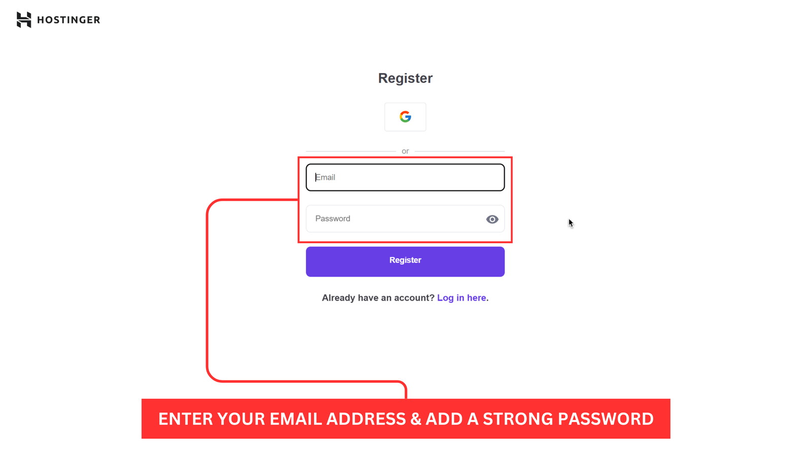 sign up hostinger sign up hostinger